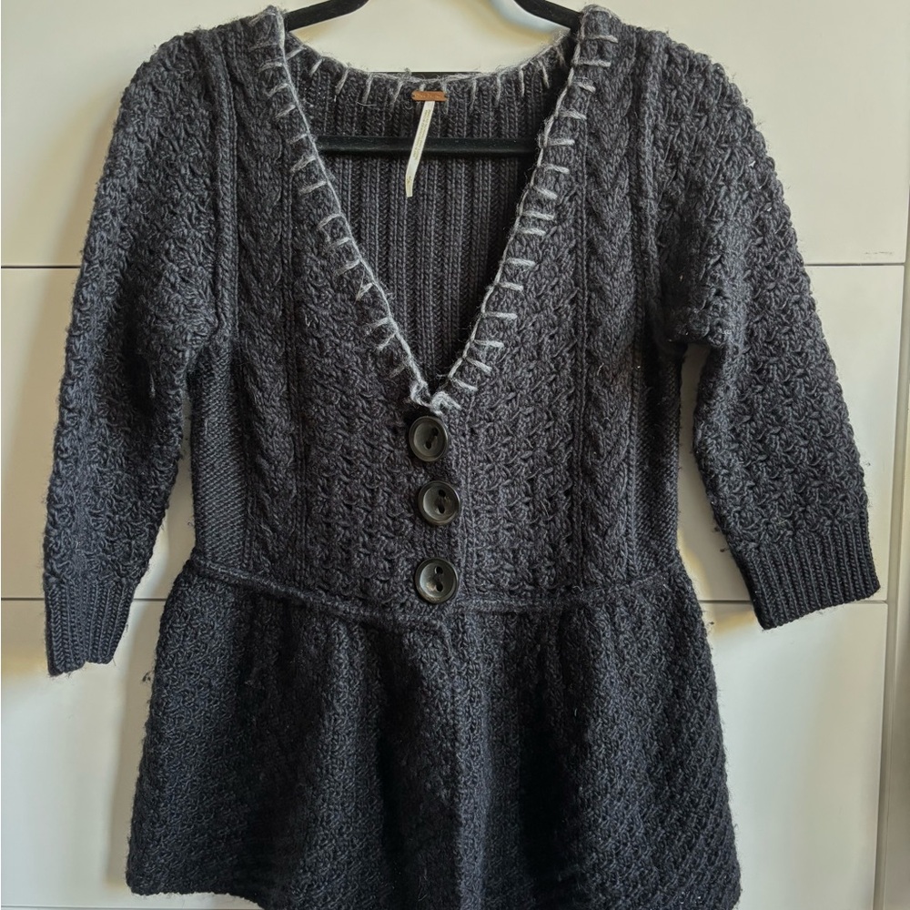 Free People Black Sweater, Size Small